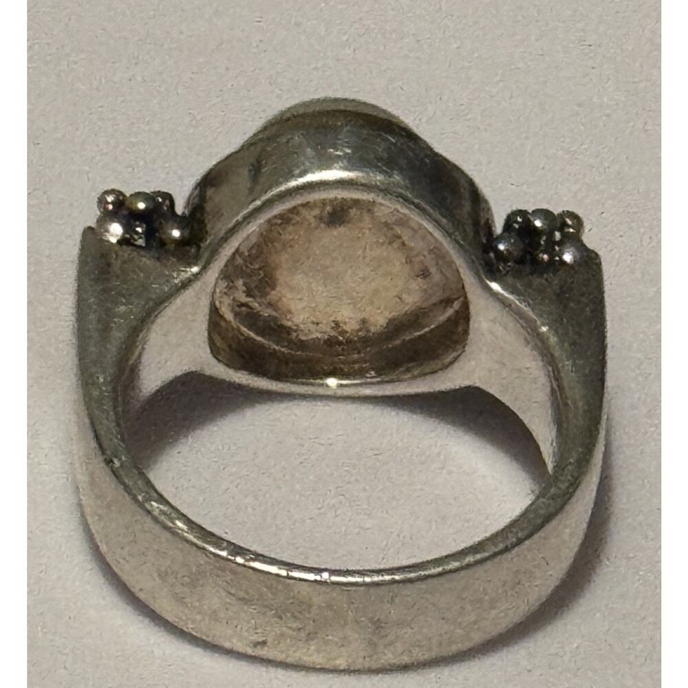 Vintage Michael Dawkins 925 14K Pearl Ring Sterling Silver & Gold Sz 8.5 13g - Picture 4 of 8